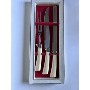 Regent Sheffield England 3 Pc CHEFS CARVING SET Hallow Ground Stainless Steel